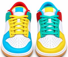 Sepatu sneakers warna-warni